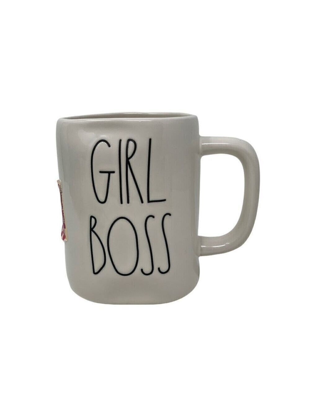 Rae Dunn GIRL BOSS Mug Original Ceramic Stoneware 16 oz Coffee Cup RD Kitchen